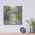 'Garden Burst' by Silvia Vassileva – Metal Wall Art, 12x12 room view