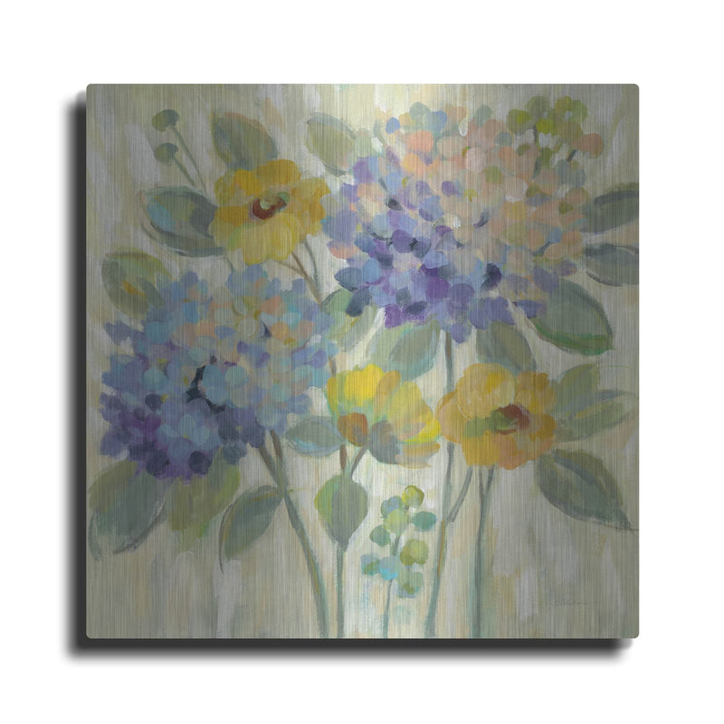 'Garden Burst' by Silvia Vassileva – Metal Wall Art