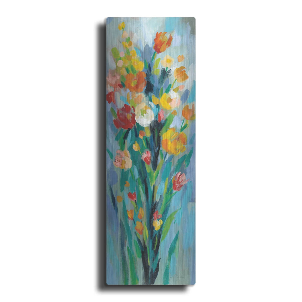 'Tall Bright Flowers II' by Silvia Vassileva – Metal Wall Art