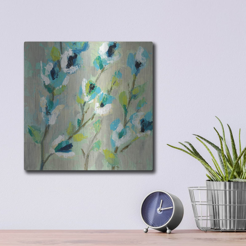 'Whimsical Branch I' by Silvia Vassileva – Metal Wall Art, 12x12 room view