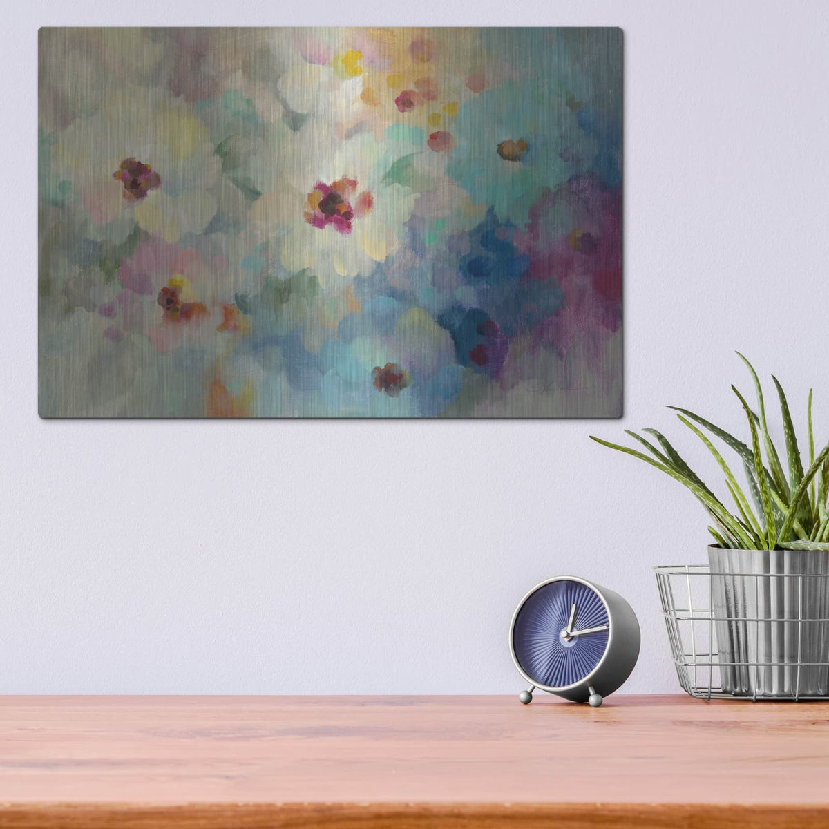 'Floral Extravaganza' by Silvia Vassileva – Metal Wall Art, 16x12 room view