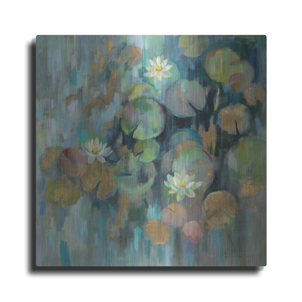 'Magic Lily Pond' by Silvia Vassileva – Metal Wall Art
