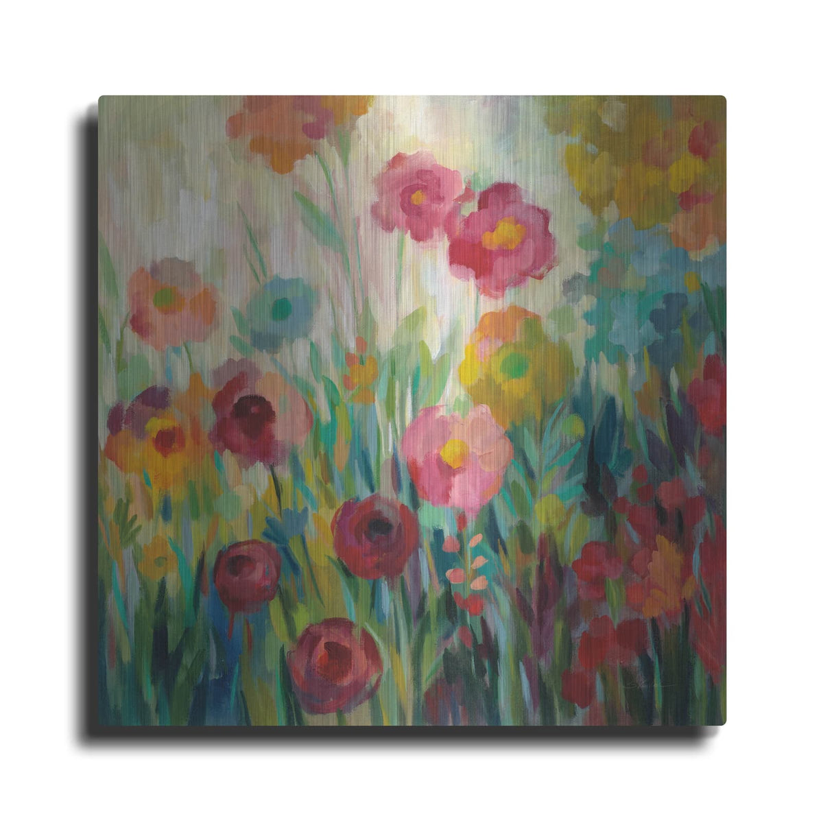 'Garden Brightness' by Silvia Vassileva – Metal Wall Art
