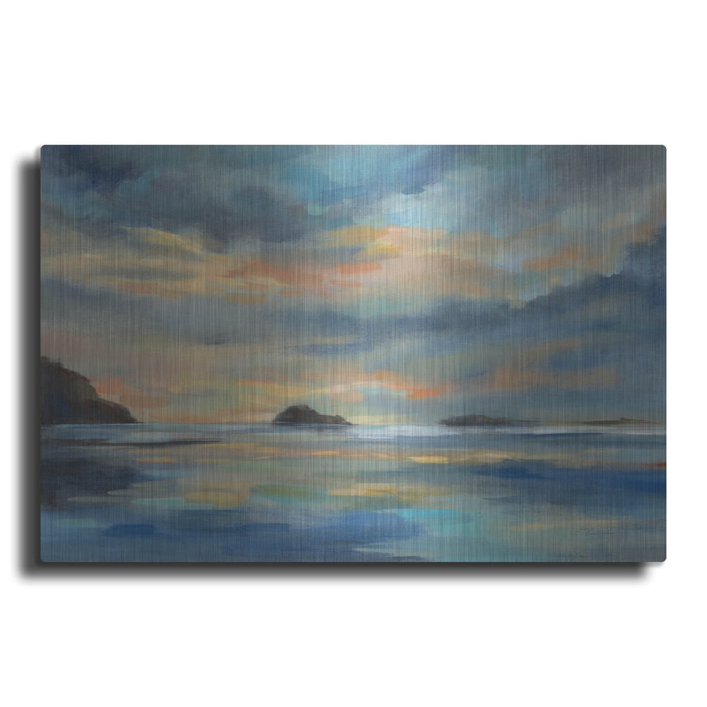 'Pacific Sunset' by Silvia Vassileva – Metal Wall Art