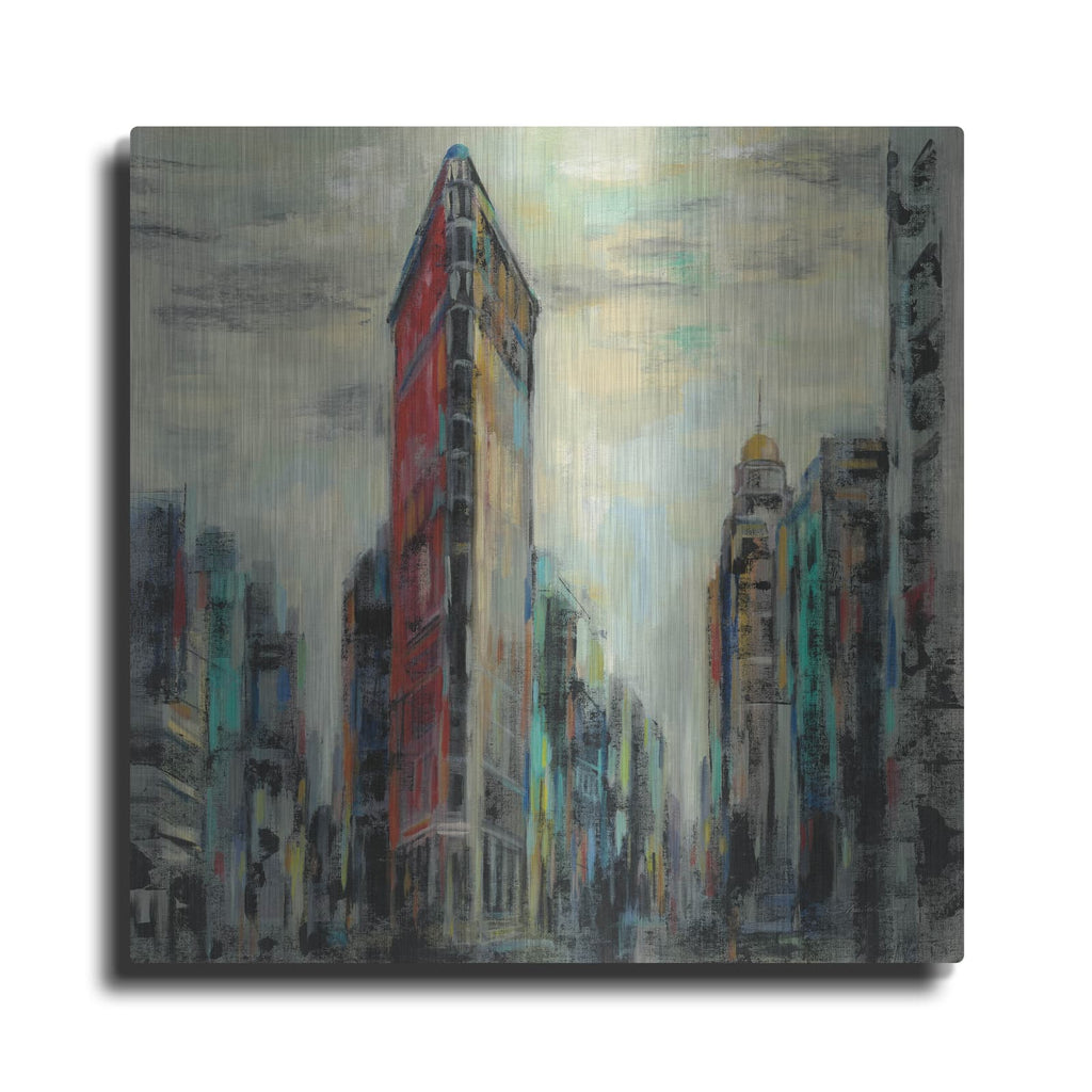 'Manhattan Flatiron Building' by Silvia Vassileva – Metal Wall Art