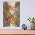 'Coral Tropical Floral I' by Silvia Vassileva – Metal Wall Art, 12x16 room view