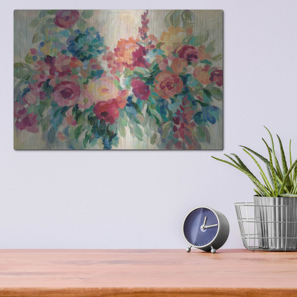 'Flower Market' by Silvia Vassileva – Metal Wall Art, 16x12 room view