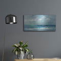 'Clouds and Sea' by Silvia Vassileva – Metal Wall Art, 24x12 room view