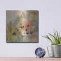 'June Flower Bed' by Silvia Vassileva – Metal Wall Art, 12x12 room view
