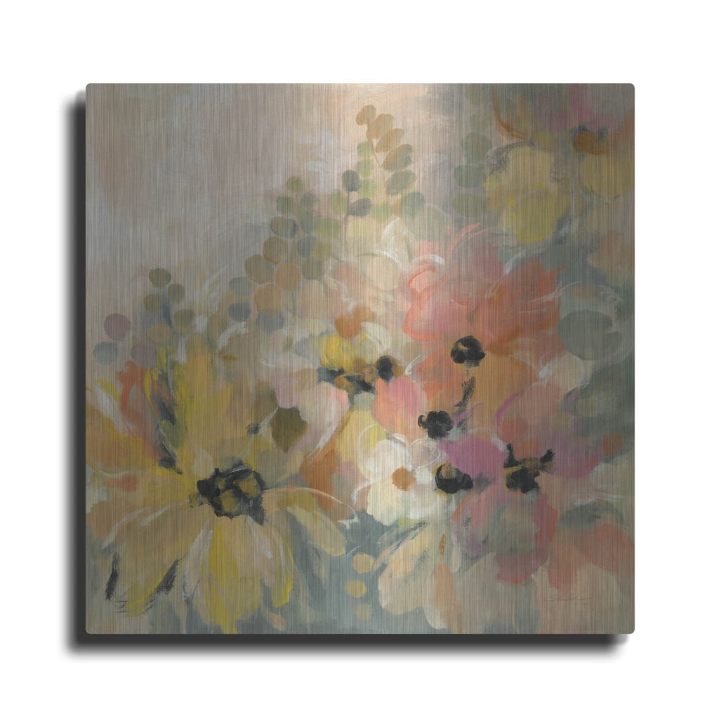 'June Flower Bed' by Silvia Vassileva – Metal Wall Art