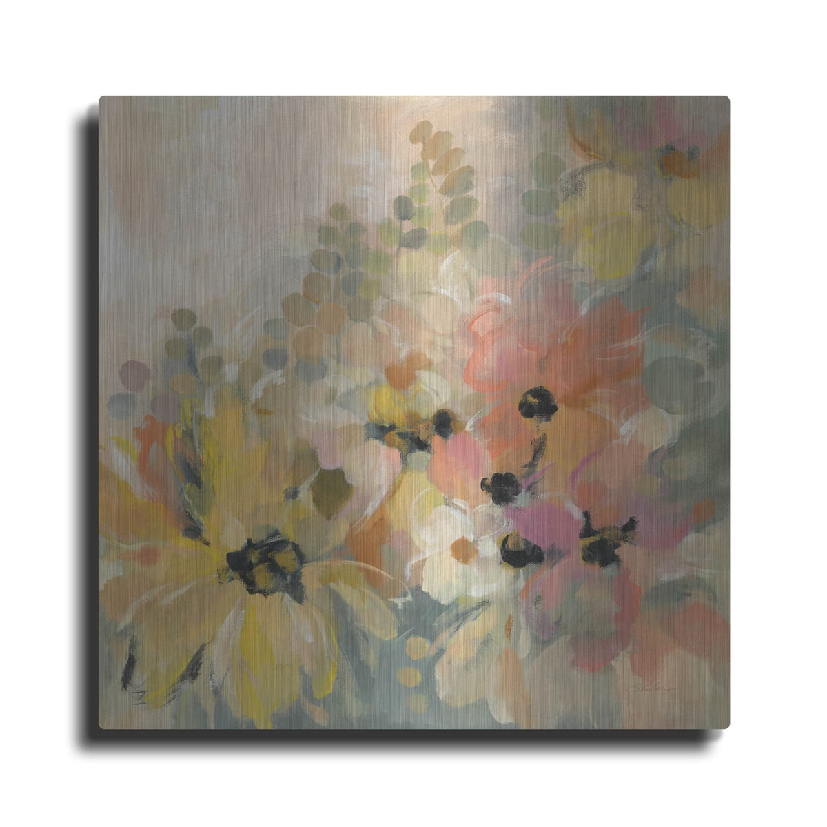 'June Flower Bed' by Silvia Vassileva – Metal Wall Art