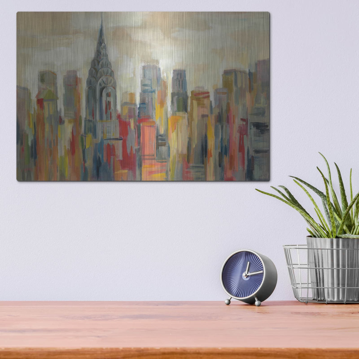 'Manhattan' by Silvia Vassileva – Metal Wall Art, 16x12 room view