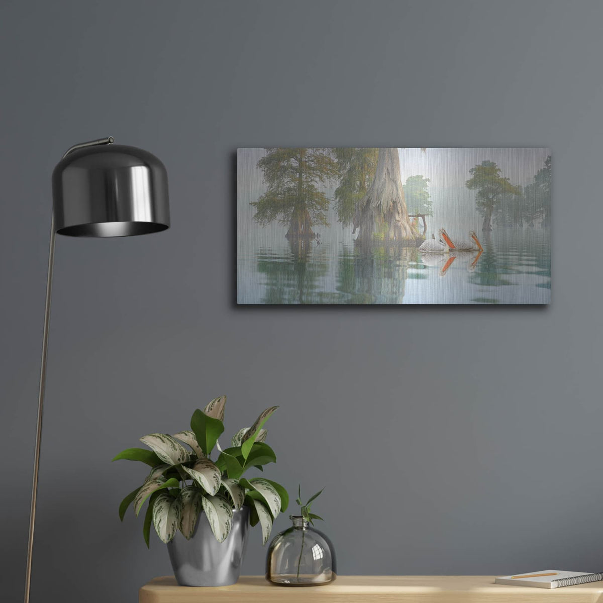 'Still Waters' by Steve Hunziker – Metal Wall Art, 24x12 room view