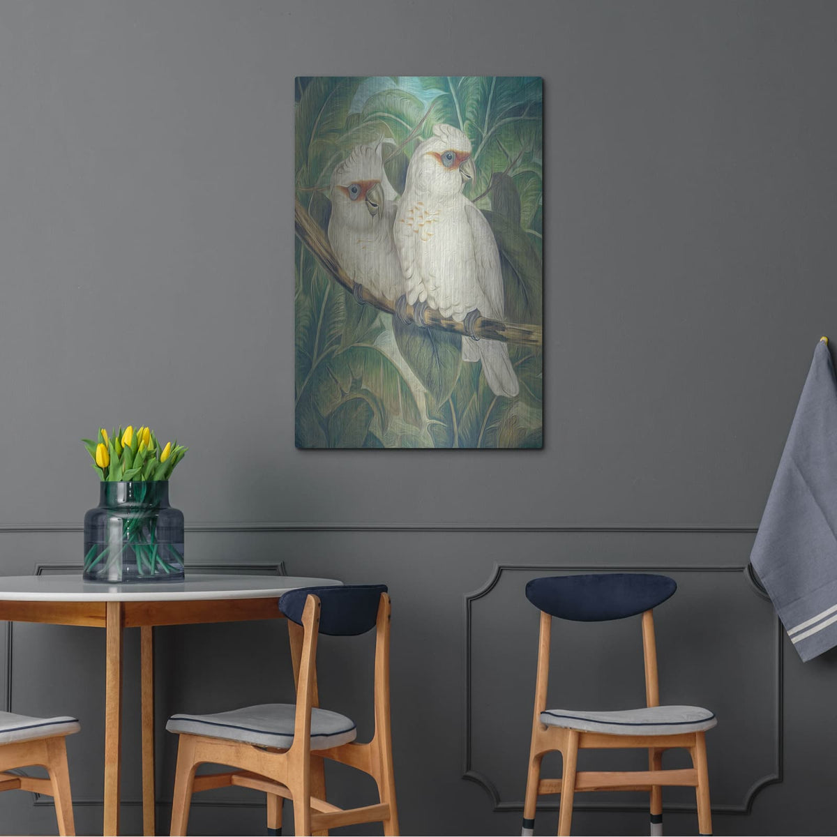 'Painted Plumage Three' by Steve Hunziker – Metal Wall Art, 24x36 room view