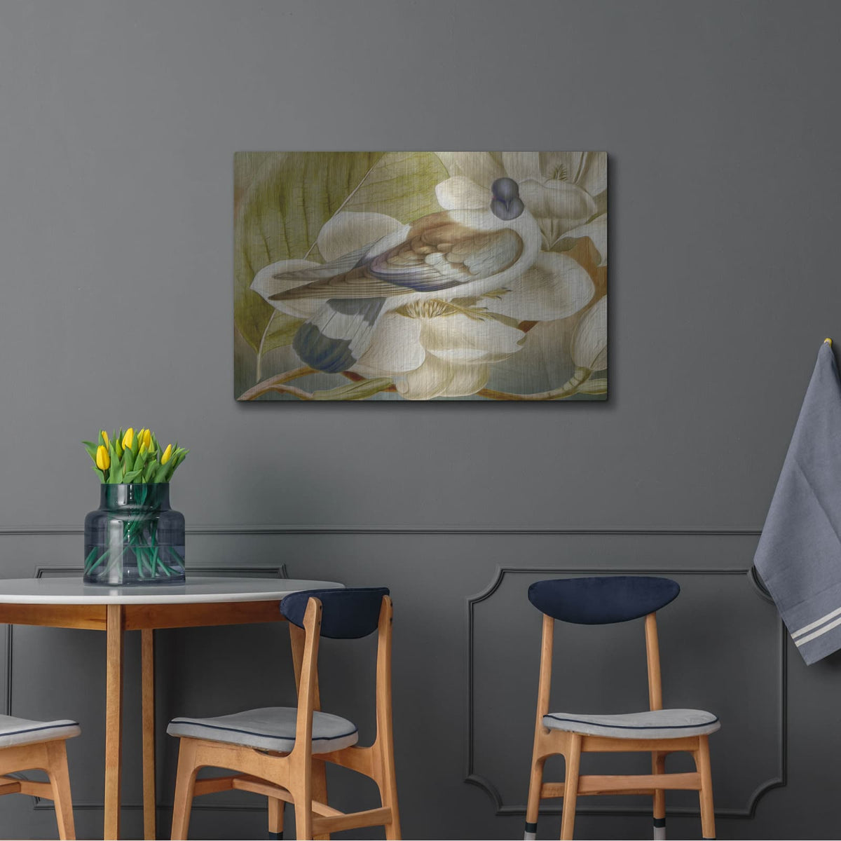 'Painted Plumage One' by Steve Hunziker – Metal Wall Art, 36x24 room view