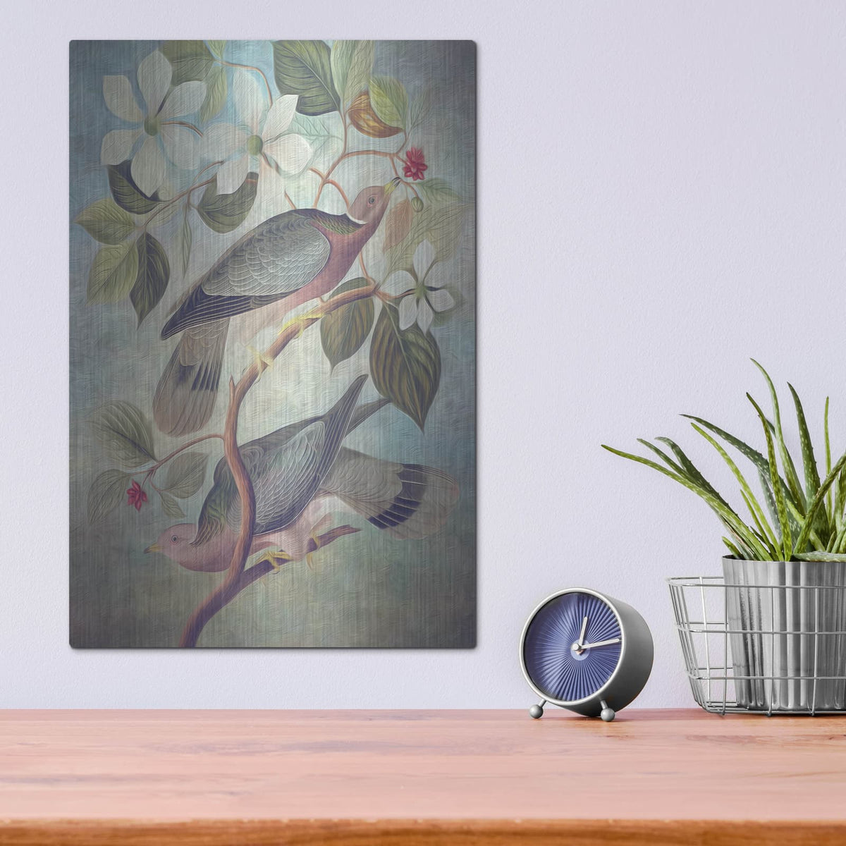'Painted Plumage Two' by Steve Hunziker – Metal Wall Art, 12x16 room view