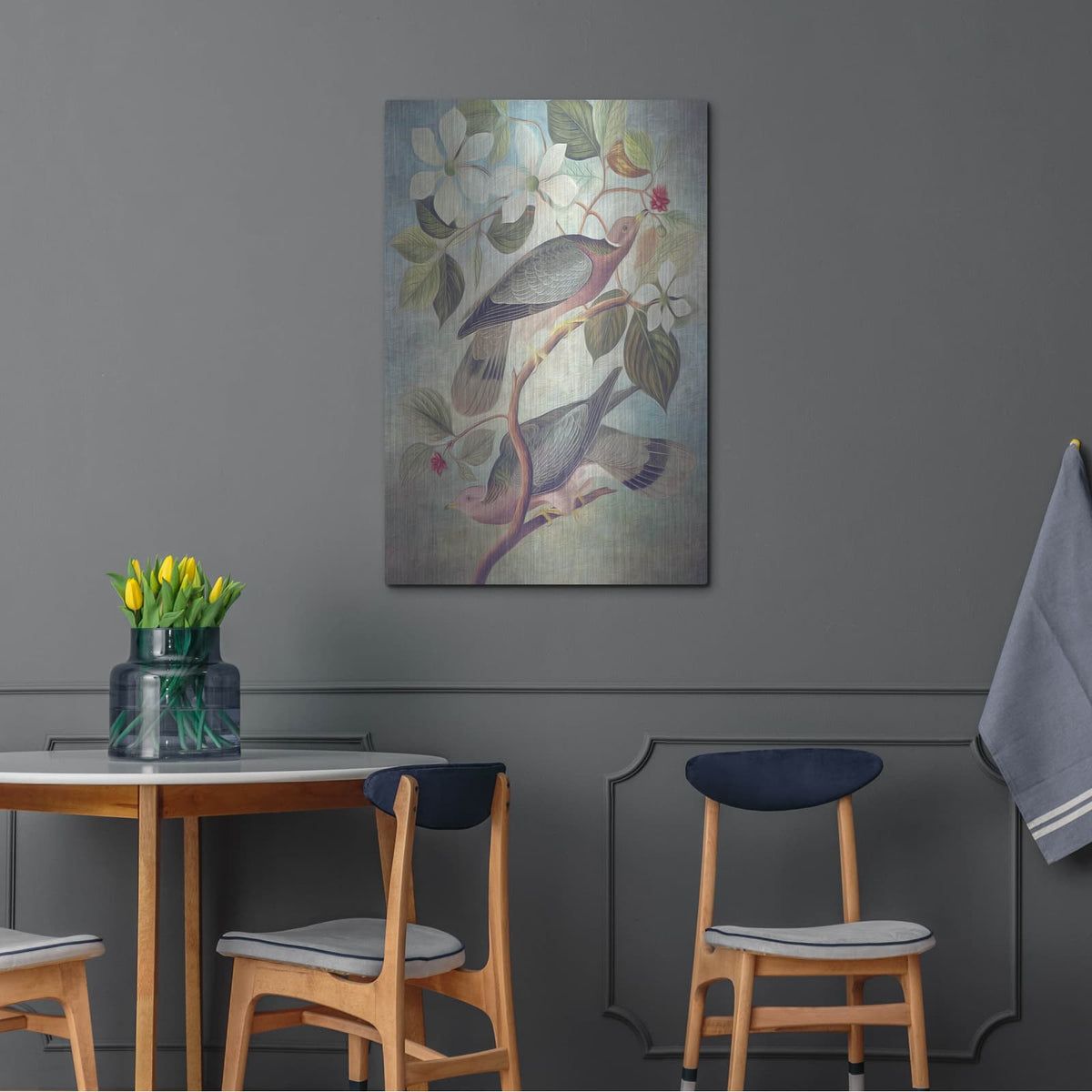 'Painted Plumage Two' by Steve Hunziker – Metal Wall Art, 24x36 room view