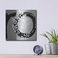 'Chalk Leaf 2' by Karen Smith – Metal Wall Art, 12x12 room view