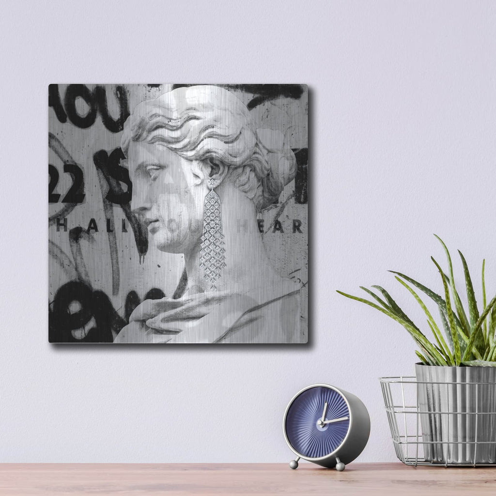 'Graffiti Bust 1' by Karen Smith – Metal Wall Art, 12x12 room view