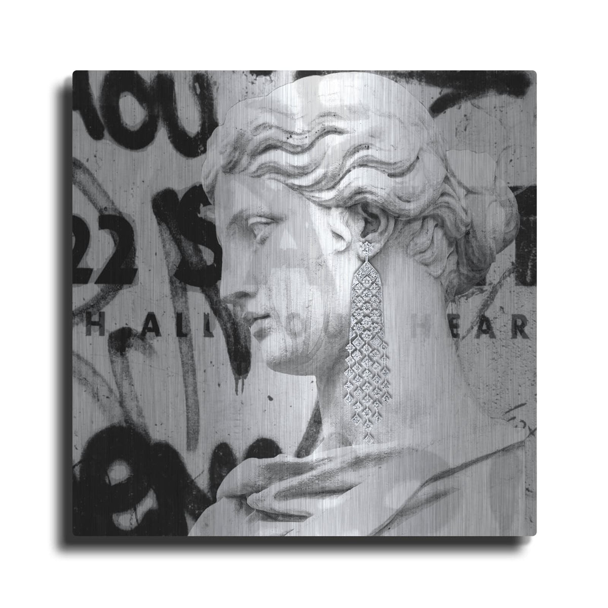 'Graffiti Bust 1' by Karen Smith – Metal Wall Art