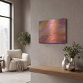 'Abstract Sunset' by Veve – Metal Wall Art, 16x12 room view