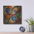 'Abstract Balanced Chaos II' by Veve – Metal Wall Art, 12x12 room view