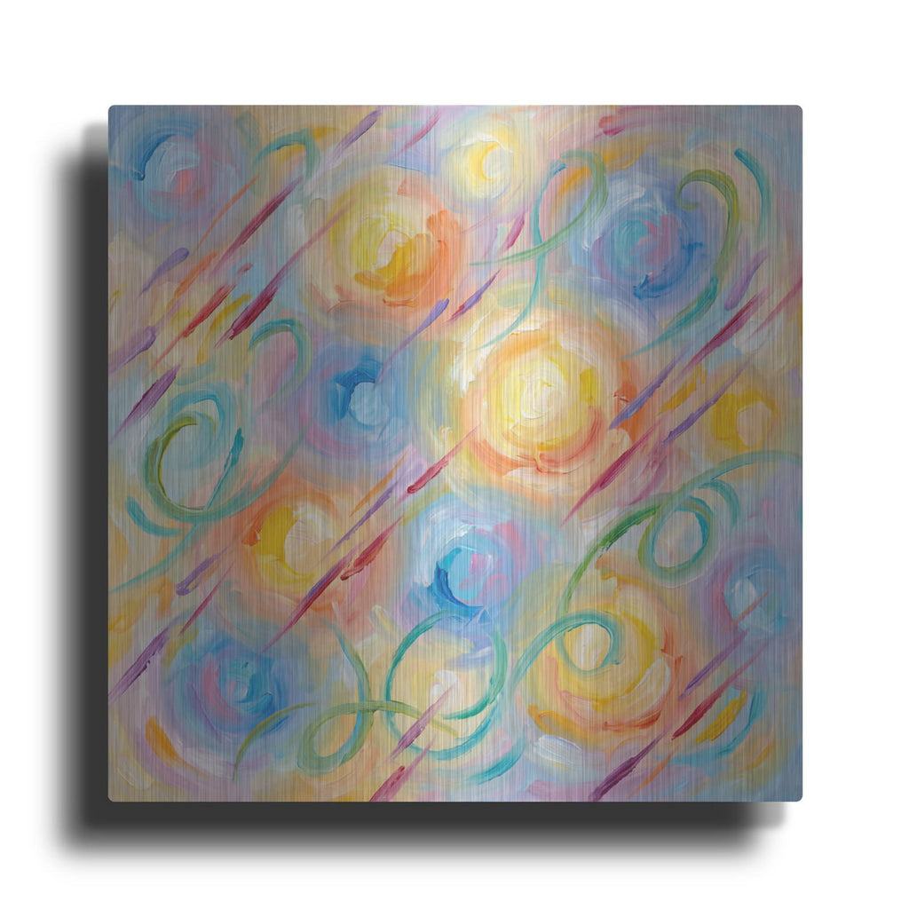 'Abstract Confetti I' by Veve – Metal Wall Art