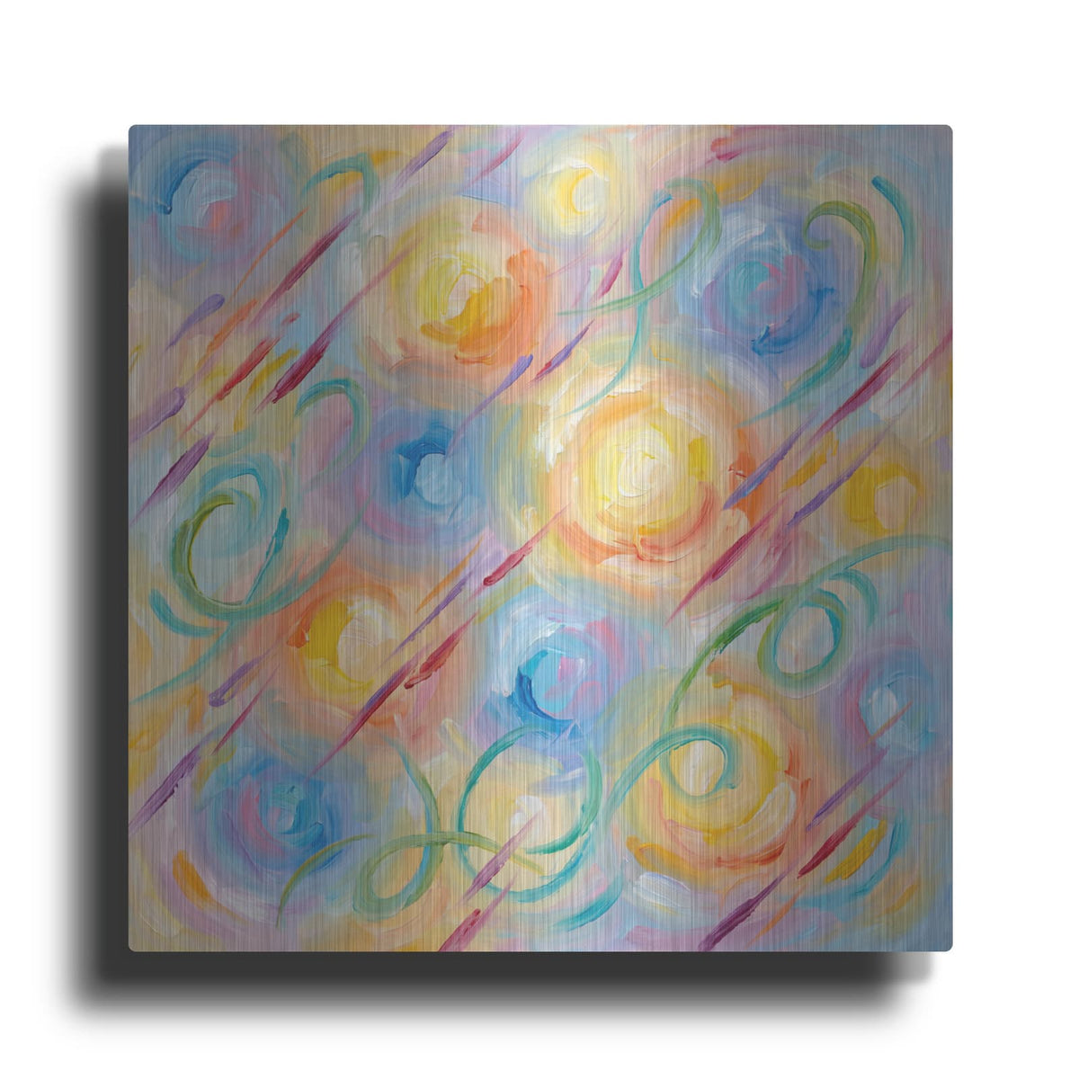 'Abstract Confetti I' by Veve – Metal Wall Art
