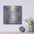'Abstract Confetti II' by Veve – Metal Wall Art, 12x12 room view