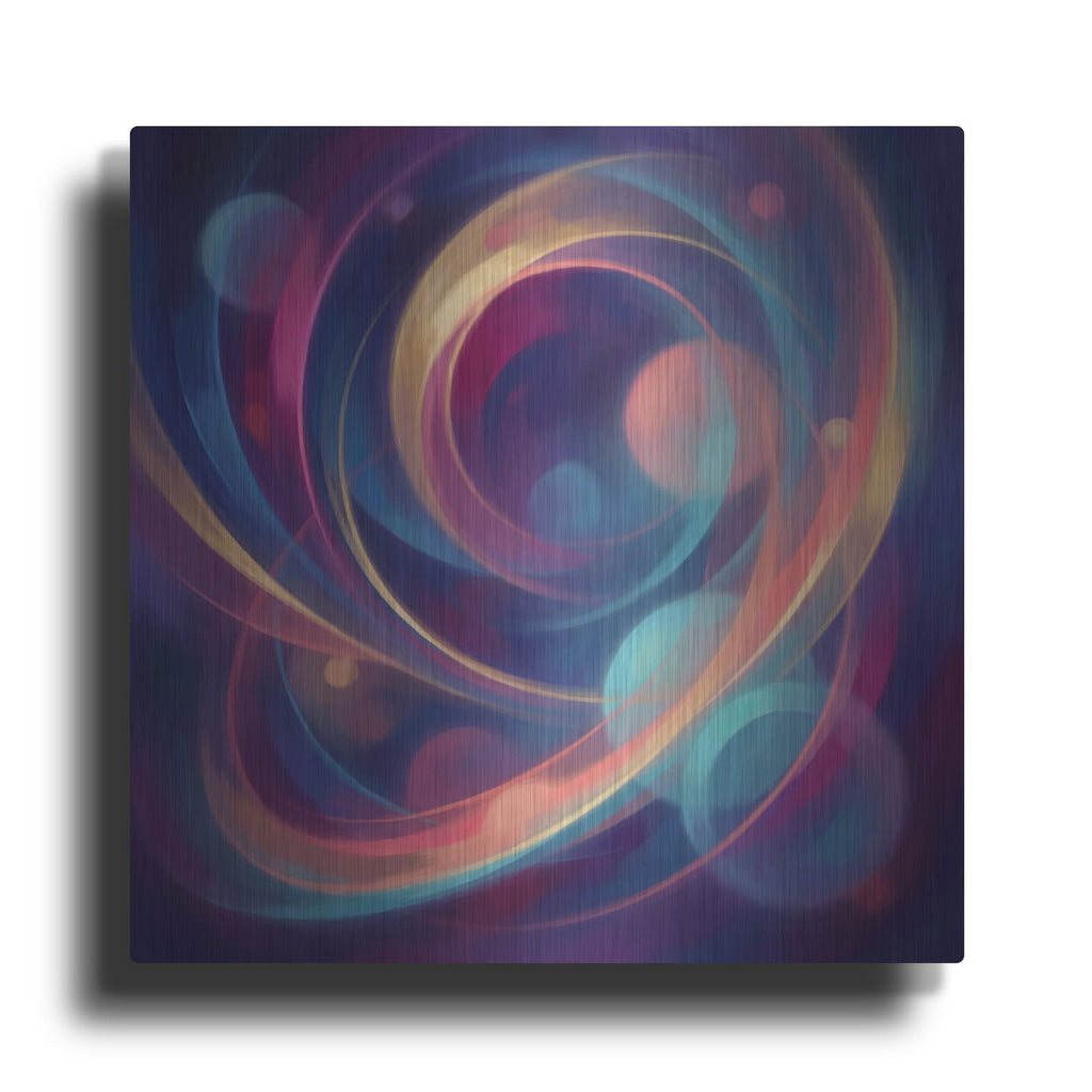 'Abstract Cosmic Orbits I' by Veve – Metal Wall Art