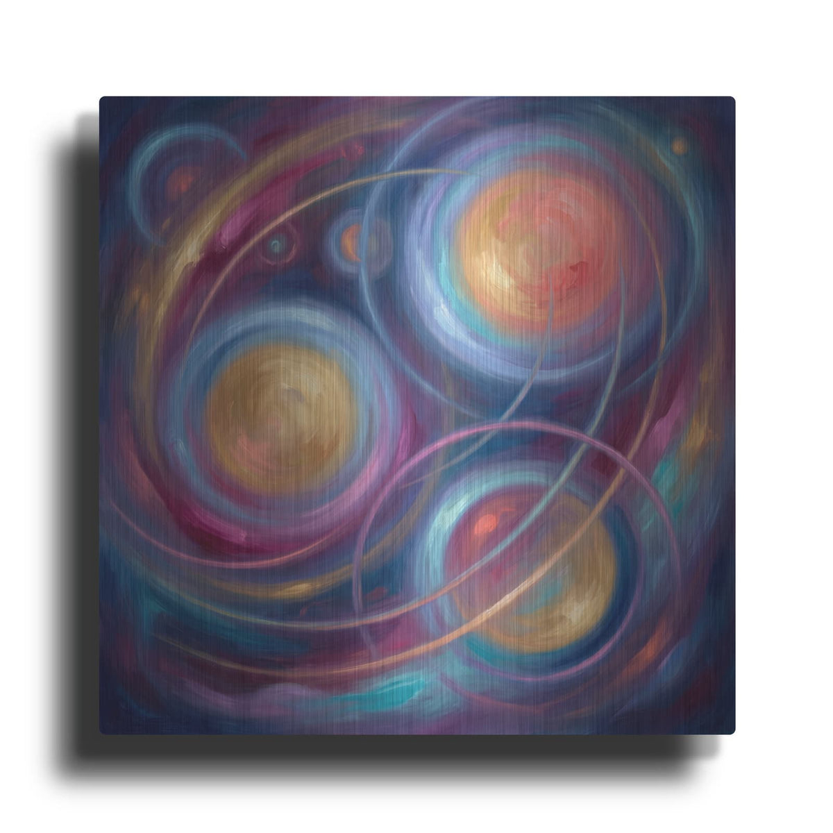 'Abstract Cosmic Orbits II' by Veve – Metal Wall Art