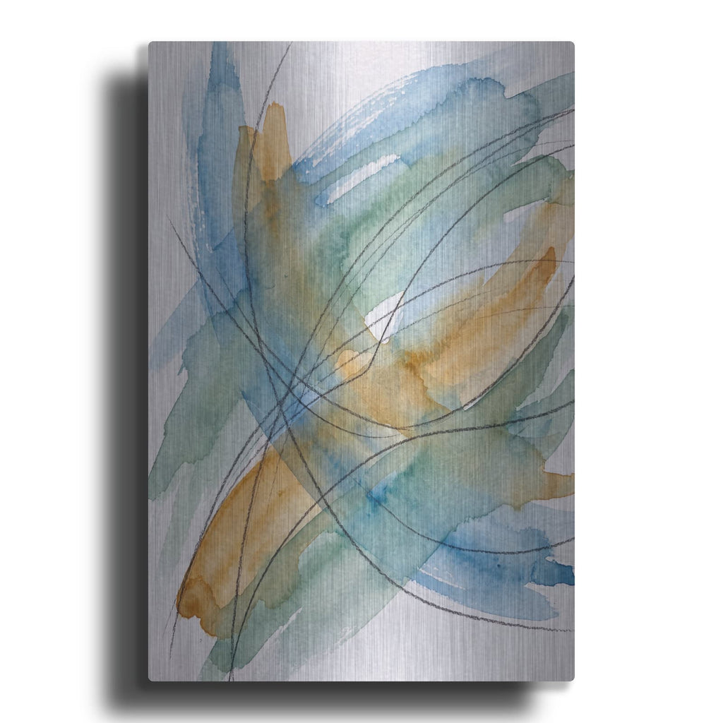 'Abstract Crosscurrent' by Veve – Metal Wall Art