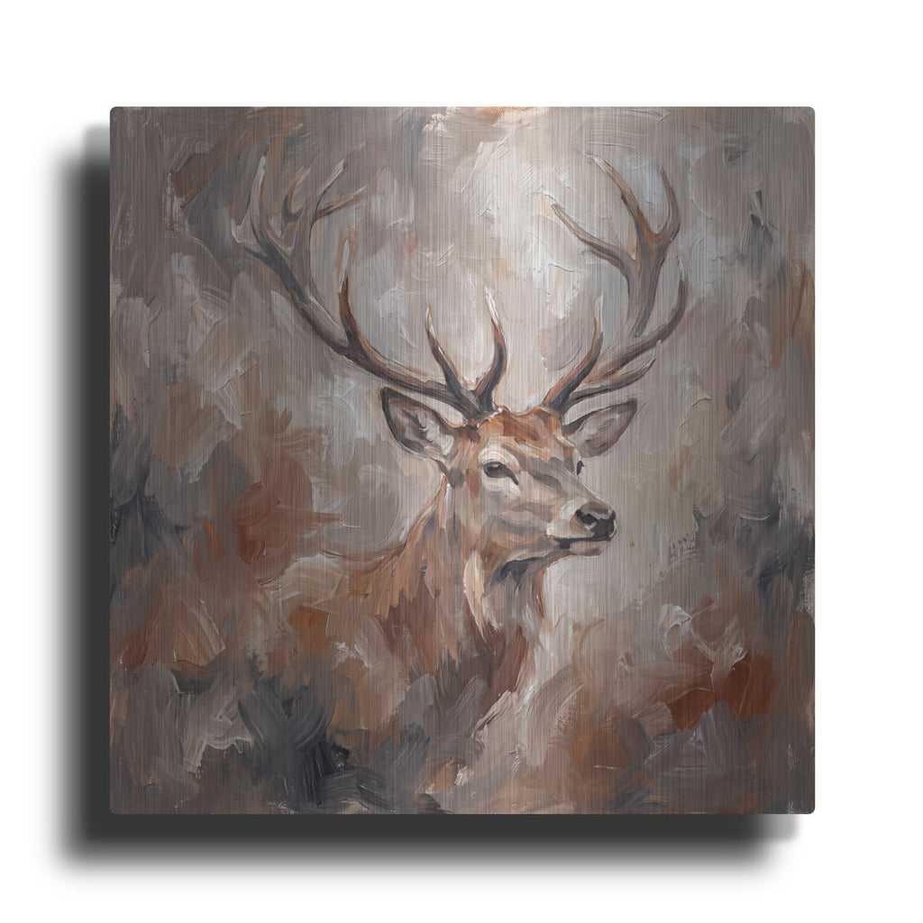 'Abstract Deer' by Veve – Metal Wall Art