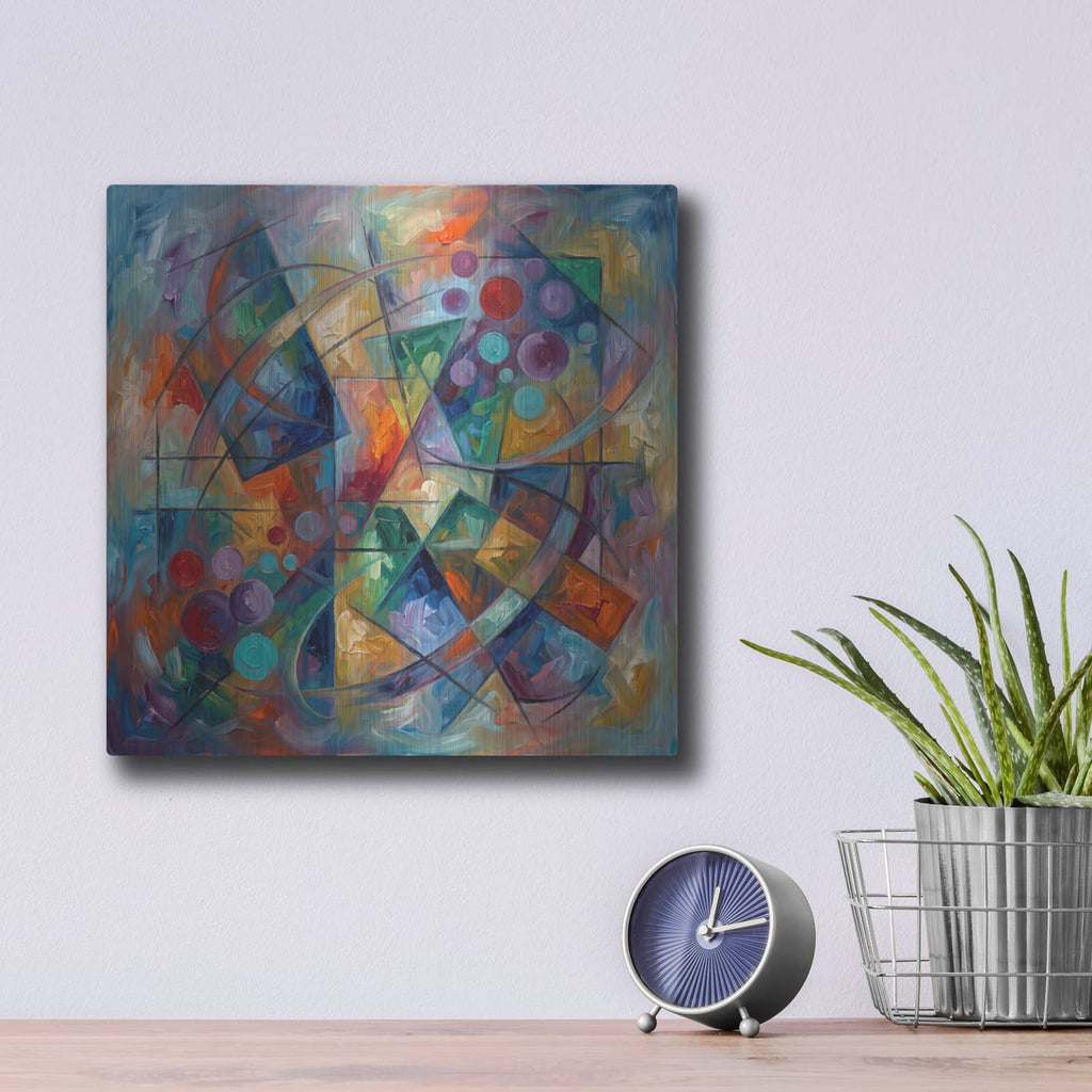 'Abstract Dreams' by Veve – Metal Wall Art, 12x12 room view
