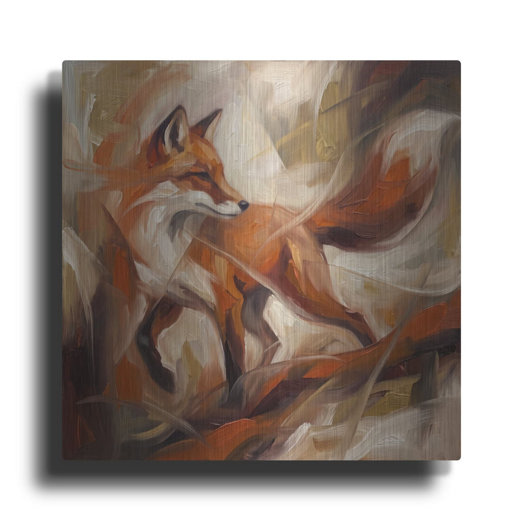 'Abstract Fox II' by Veve – Metal Wall Art