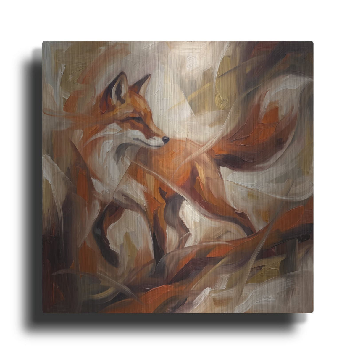 'Abstract Fox II' by Veve – Metal Wall Art