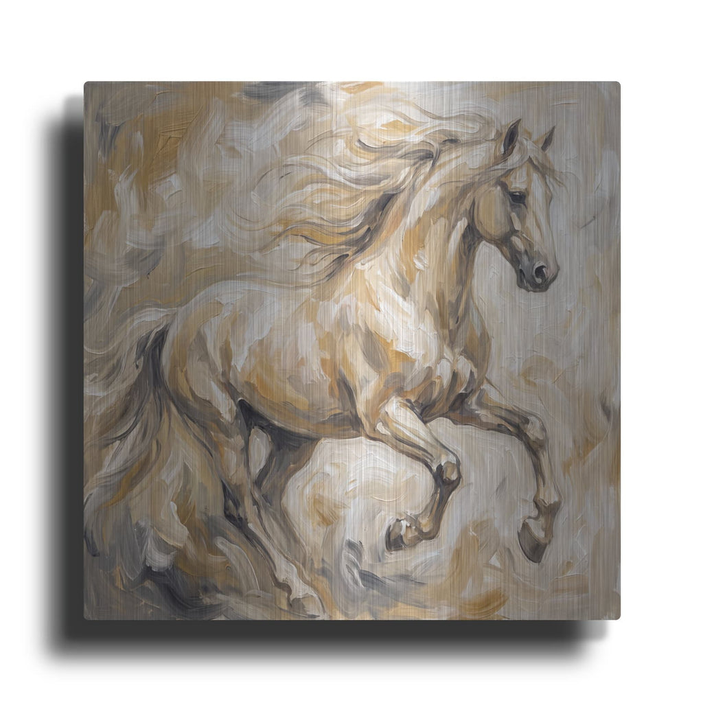 'Abstract Horse I' by Veve – Metal Wall Art