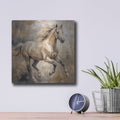 'Abstract Horse II' by Veve – Metal Wall Art, 12x12 room view