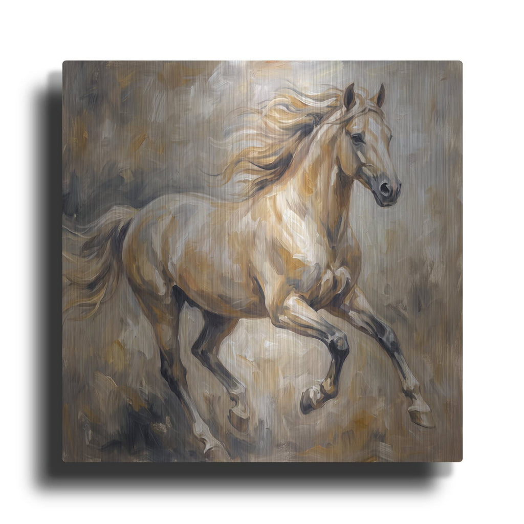 'Abstract Horse II' by Veve – Metal Wall Art