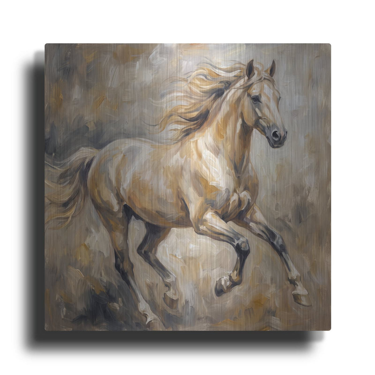 'Abstract Horse II' by Veve – Metal Wall Art