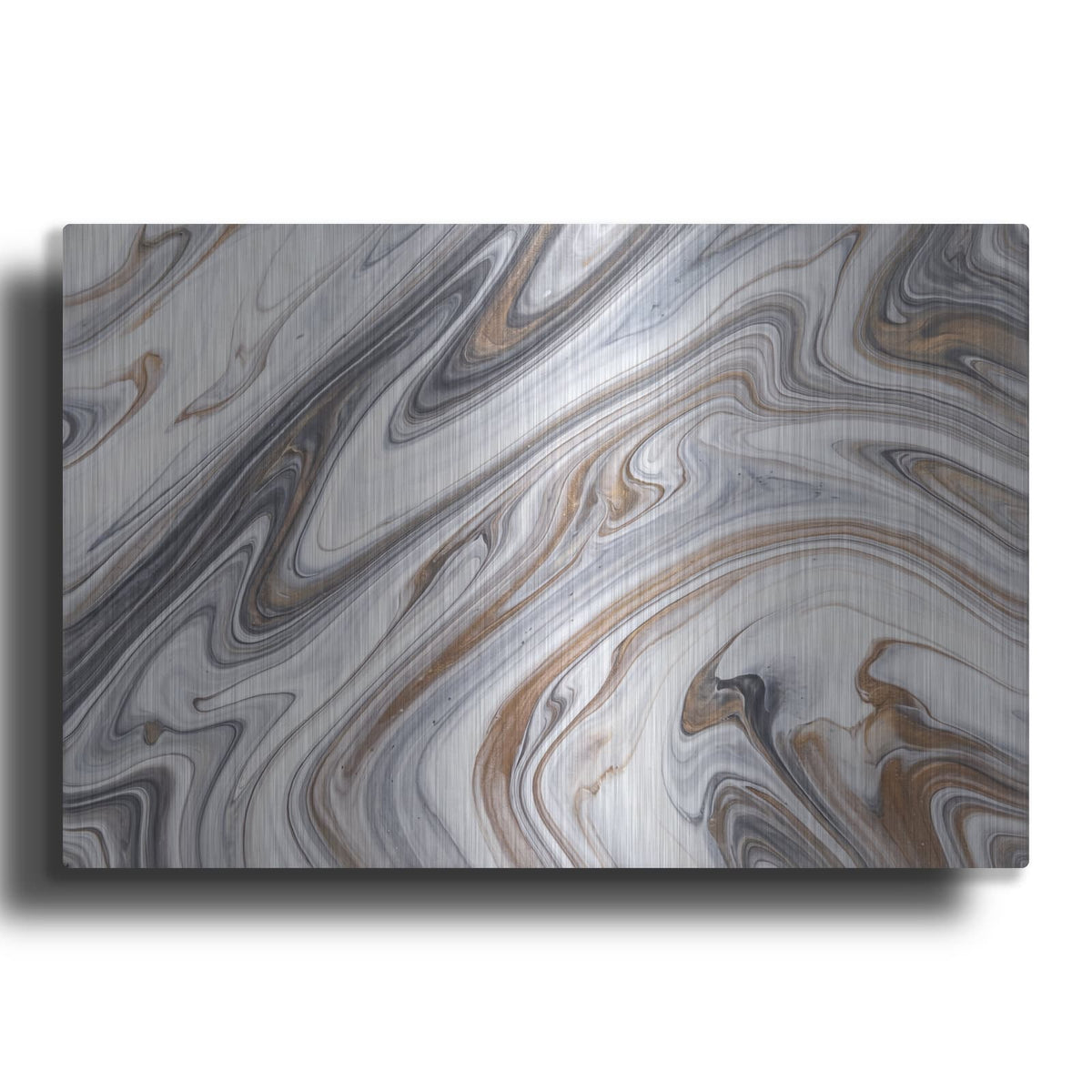 'Abstract Marble Smoke' by Veve – Metal Wall Art