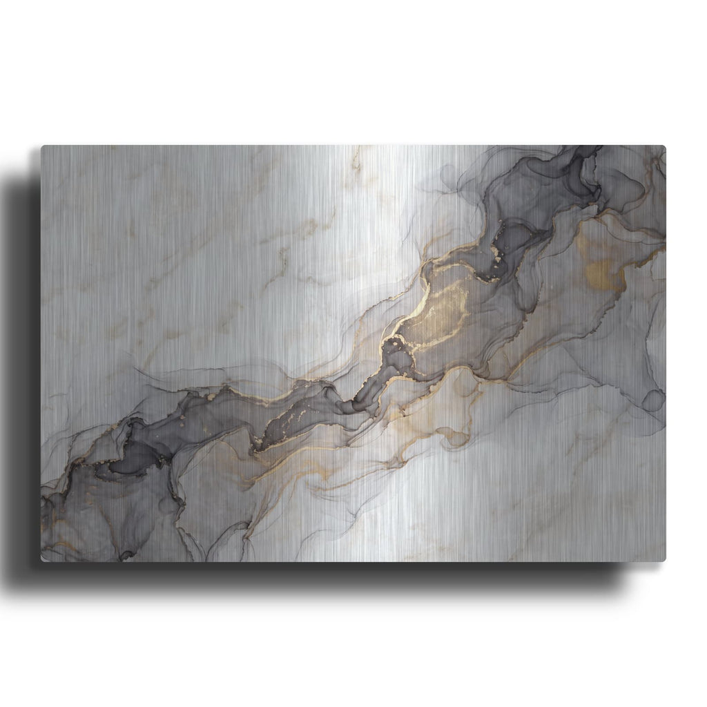 'Abstract Marble' by Veve – Metal Wall Art