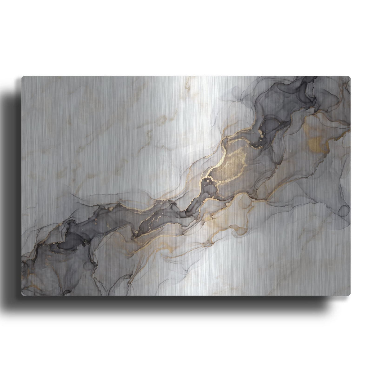 'Abstract Marble' by Veve – Metal Wall Art