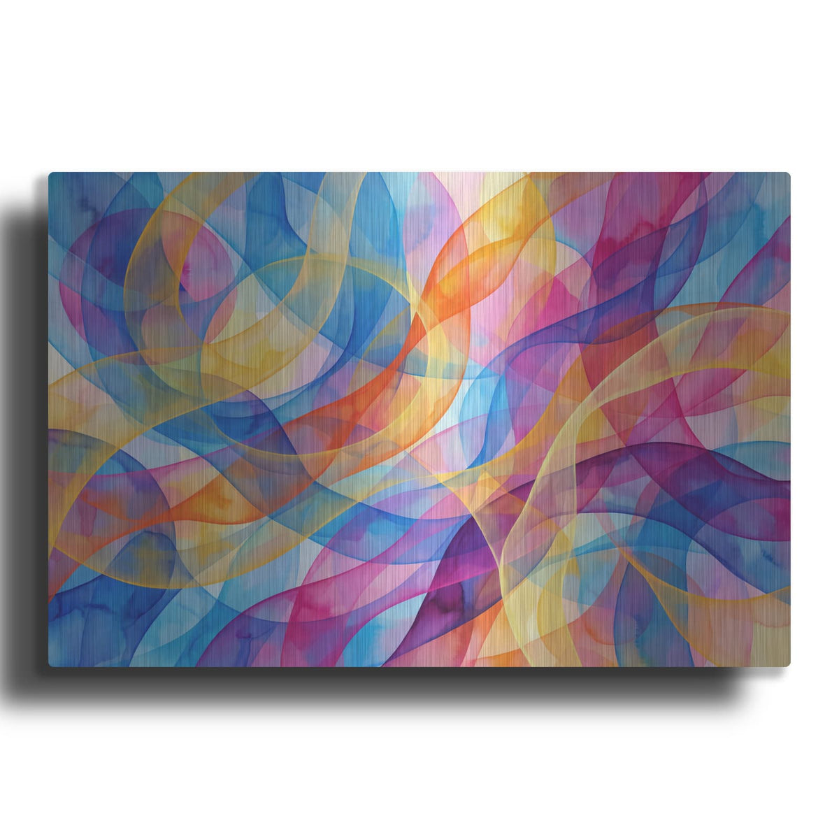 'Abstract Prism Weave' by Veve – Metal Wall Art