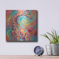 'Abstract Rainbow Giraffe II' by Veve – Metal Wall Art, 12x12 room view