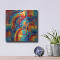 'Abstract Vibrant Rhythm I' by Veve – Metal Wall Art, 12x12 room view