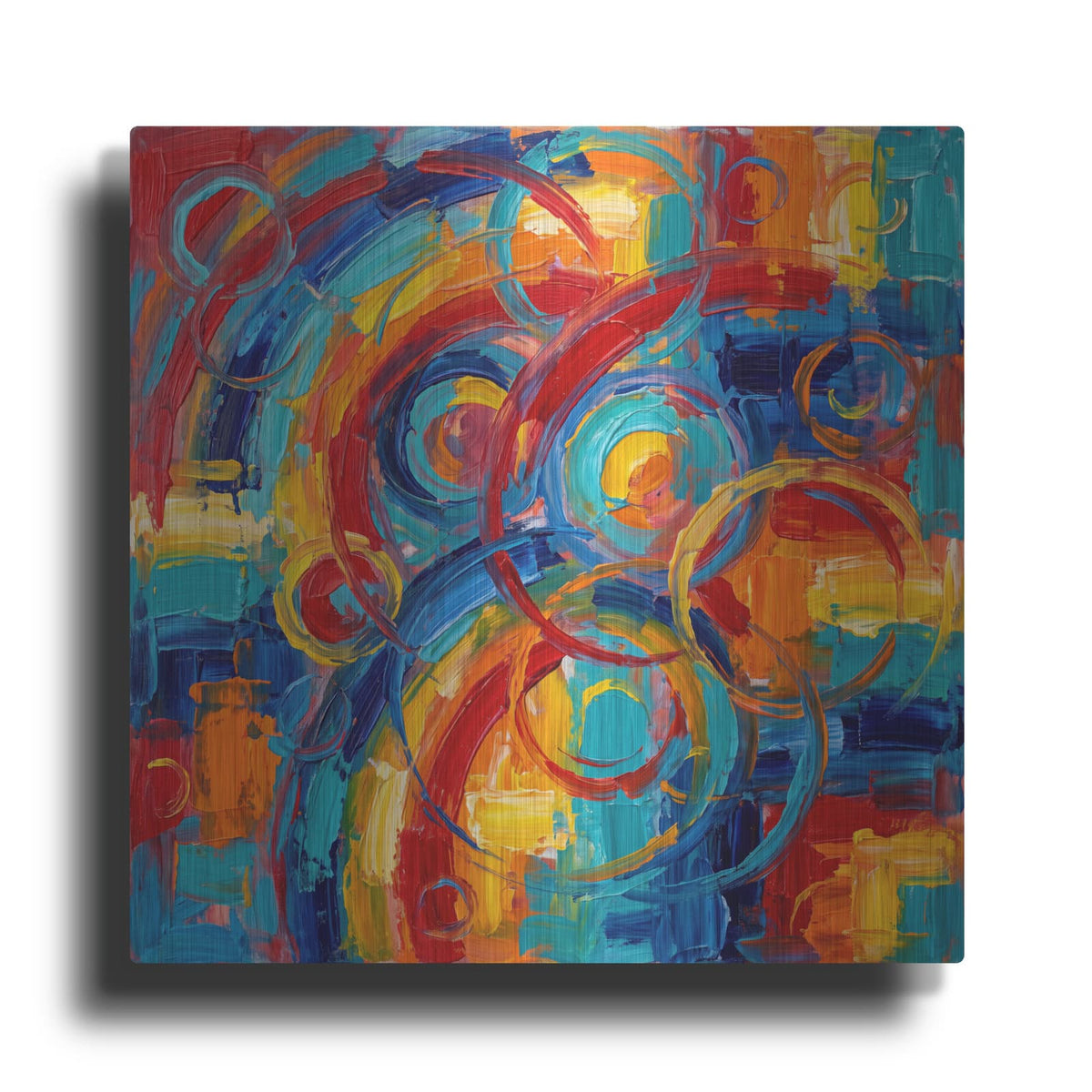 'Abstract Vibrant Rhythm I' by Veve – Metal Wall Art
