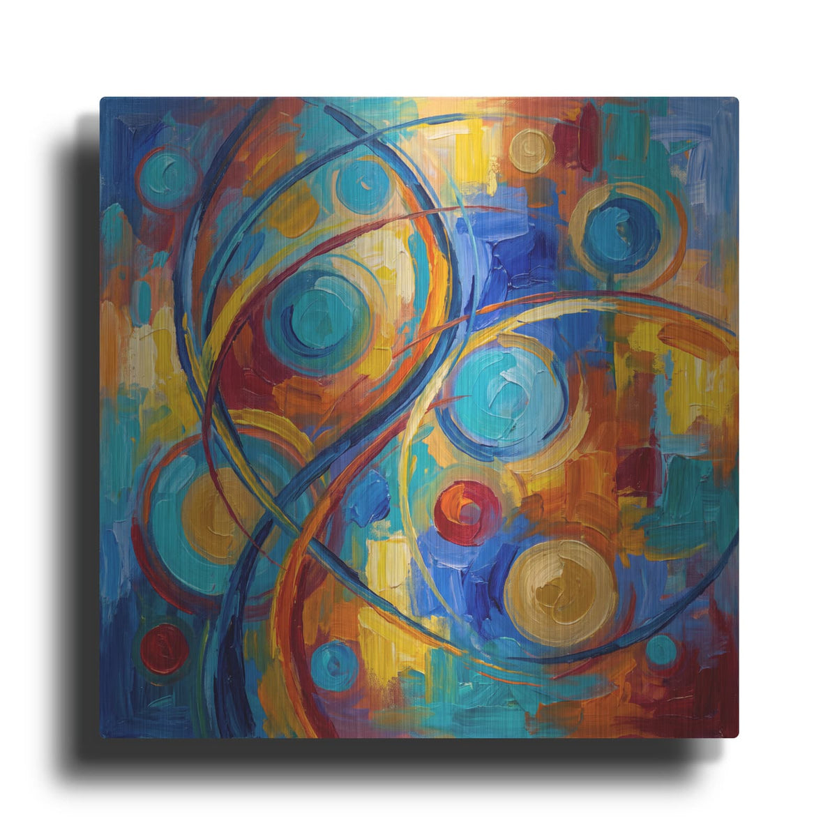 'Abstract Vibrant Rhythm II' by Veve – Metal Wall Art