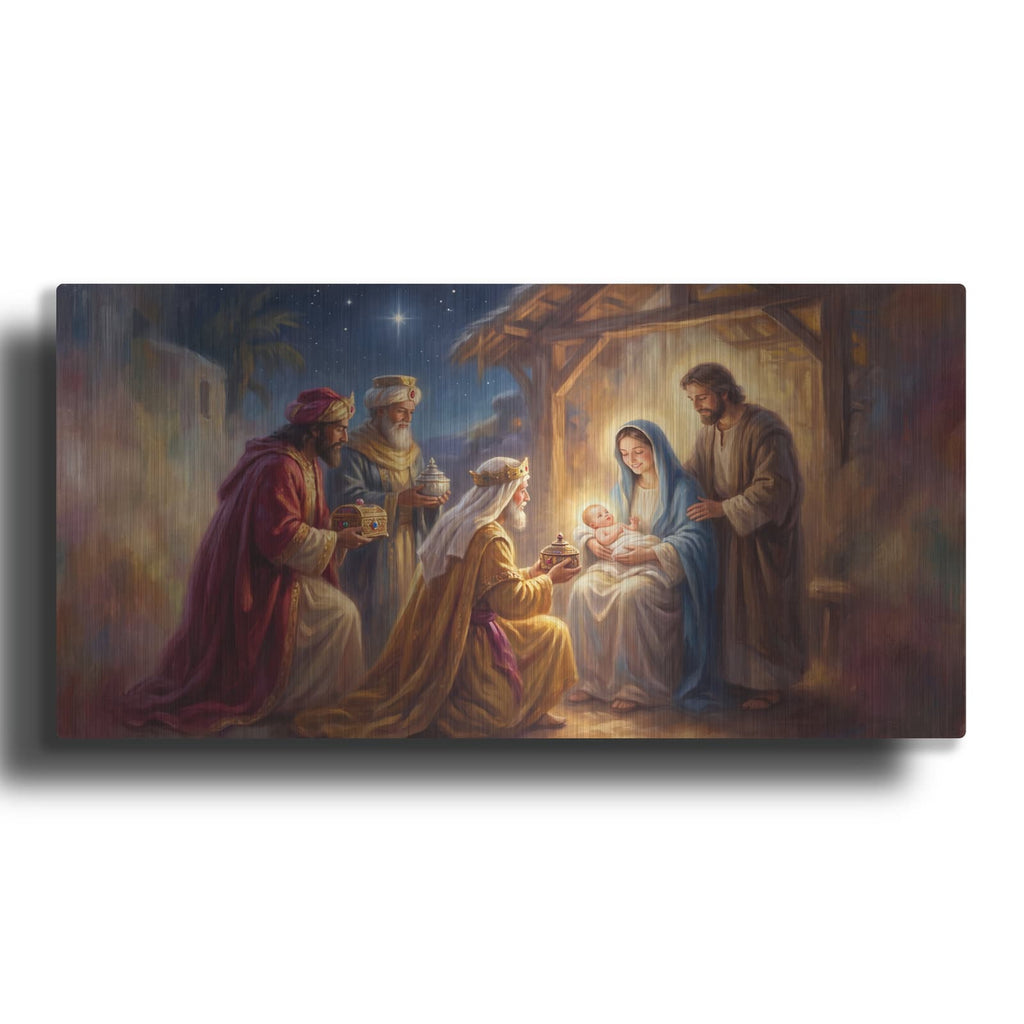 'Adoration of the Magi' by Veve – Metal Wall Art