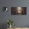 'Adoration Shepherds' by Veve – Metal Wall Art, 24x12 room view
